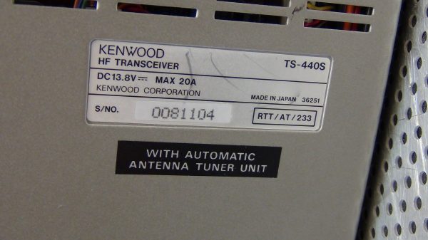 Kenwood TS440SAT Transceiver #3 - Image 4