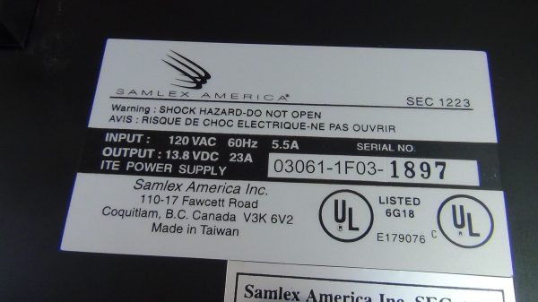 Samlex SEC1223 Power Supply - Image 6