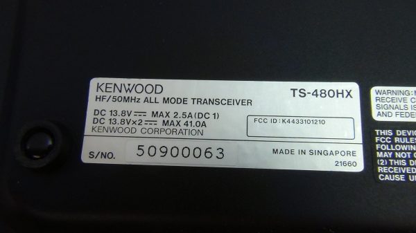 Kenwood TS-480HX Transceiver #2 - Image 9