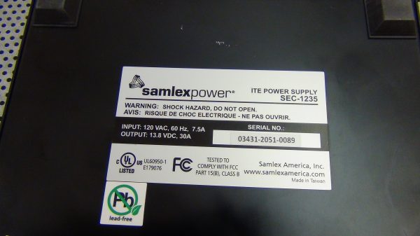 Samlex SEC1235 Power Supply - Image 3
